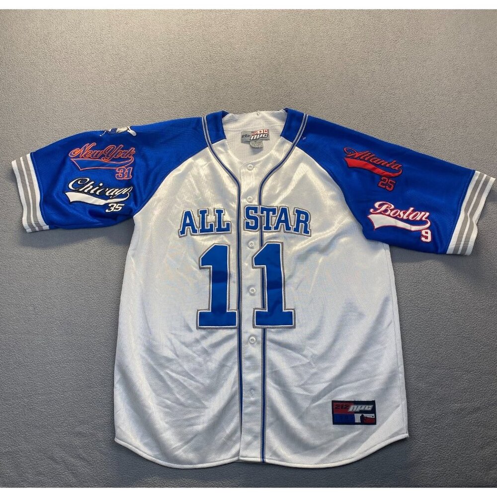 NYC 212 All Start 11, White/Blue ,Size ‎ XL,New York 31,collectable,embroidery